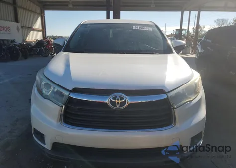 2016 Toyota Highlander Le из США, поврежденный, VIN 5TDZARFH1GS017550